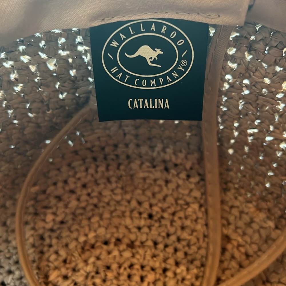 Straw Hat with Leopard Band - Picture 4 of 8